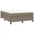Produktbild 3 för Ramsäng med madrass taupe 140x190 cm tyg