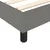 Produktbild 7 för Ramsäng med madrass mörkgrå 140x200 cm tyg