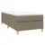 Produktbild 3 för Ramsäng med madrass taupe 90x200 cm tyg