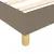 Produktbild 7 för Ramsäng med madrass taupe 90x200 cm tyg