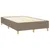 Produktbild 4 för Ramsäng med madrass taupe 120x200 cm tyg