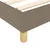 Produktbild 7 för Ramsäng med madrass taupe 120x200 cm tyg