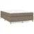 Produktbild 2 för Ramsäng med madrass taupe 140x190 cm tyg