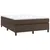 Produktbild 3 för Ramsäng med madrass brun 140x190 cm konstläder