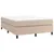 Produktbild 3 för Ramsäng med bäddmadrass cappuccino 140x190 cm konstläder