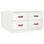 Produktbild 2 för Soffbord vit 80x80x45 cm massiv furu