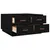 Produktbild 7 för Soffbord svart 80x80x45 cm massiv furu