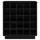 Vinskåp svart 55,5x34x61 cm massiv furu