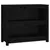 Produktbild 2 för Bokhylla svart 80x35x68 cm massiv furu