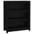 Produktbild 2 för Bokhylla svart 80x35x97 cm massiv furu