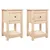 Produktbild 2 för Sängbord 2 st 40x35x61,5 cm massiv furu