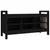 Produktbild 2 för Skobänk svart 110x40x60 cm massiv furu