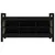 Produktbild 3 för Skobänk svart 110x40x60 cm massiv furu