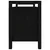 Produktbild 4 för Skobänk svart 110x40x60 cm massiv furu