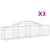 Produktbild 2 för Gabion bågformad 3 st 200x30x40/60 cm galvaniserat järn