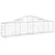 Produktbild 3 för Gabion bågformad 8 st 200x30x40/60 cm galvaniserat järn