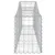 Produktbild 5 för Gabion bågformad 11 st 200x30x40/60 cm galvaniserat järn