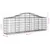 Produktbild 5 för Gabion bågformad 3 st 200x30x60/80 cm galvaniserat järn