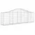 Produktbild 3 för Gabioner bågformade 6 st 200x30x60/80 cm galvaniserat järn