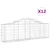Produktbild 2 för Gabioner bågformade 12 st 200x30x60/80 cm galvaniserat järn