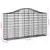 Produktbild 6 för Gabioner bågformade 3 st 200x30x100/120 cm galvaniserat järn