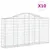 Produktbild 2 för Gabioner bågformade 10 st 200x30x100/120 cm galvaniserat järn