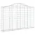 Produktbild 3 för Gabioner bågformade 9 st 200x30x120/140 cm galvaniserat järn