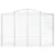 Produktbild 4 för Gabioner bågformade 9 st 200x30x120/140 cm galvaniserat järn