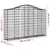 Produktbild 6 för Gabioner bågformade 9 st 200x30x120/140 cm galvaniserat järn