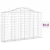 Produktbild 2 för Gabioner bågformade 13 st 200x30x120/140 cm galvaniserat järn