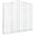 Produktbild 3 för Gabioner bågformade 11 st 200x30x180/200 cm galvaniserat järn