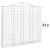 Produktbild 2 för Gabioner bågformade 13 st 200x30x180/200 cm galvaniserat järn
