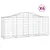 Produktbild 2 för Gabioner bågformade 6 st 200x50x80/100 cm galvaniserat järn