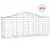 Produktbild 2 för Gabioner bågformade 15 st 200x50x80/100 cm galvaniserat järn