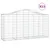 Produktbild 2 för Gabioner bågformade 13 st 200x50x100/120 cm galvaniserat järn