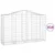 Produktbild 2 för Gabioner bågformade 18 st 200x50x120/140 cm galvaniserat järn