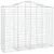 Produktbild 3 för Gabioner bågformade 3 st 200x50x160/180 cm galvaniserat järn