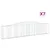 Produktbild 2 för Gabioner bågformade 7 st 400x30x80/100 cm galvaniserat järn