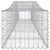 Produktbild 5 för Gabioner bågformade 3 st 400x50x40/60 cm galvaniserat järn