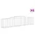 Produktbild 2 för Gabioner bågformade 6 st 400x50x80/100 cm galvaniserat järn