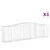 Produktbild 2 för Gabioner bågformade 3 st 400x50x100/120 cm galvaniserat järn