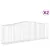 Produktbild 2 för Gabioner bågformade 2 st 400x50x120/140 cm galvaniserat järn