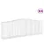 Produktbild 2 för Gabioner bågformade 4 st 400x50x120/140 cm galvaniserat järn