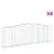 Produktbild 2 för Gabioner bågformade 8 st 400x50x120/140 cm galvaniserat järn