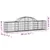 Produktbild 6 för Gabion bågformad 12 st 200x30x40/60 cm galvaniserat järn