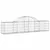 Produktbild 3 för Gabion bågformad 13 st 200x30x40/60 cm galvaniserat järn
