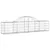 Produktbild 3 för Gabion bågformad 15 st 200x30x40/60 cm galvaniserat järn