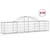Produktbild 2 för Gabion bågformad 30 st 200x30x40/60 cm galvaniserat järn