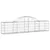 Produktbild 3 för Gabion bågformad 30 st 200x30x40/60 cm galvaniserat järn