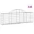 Produktbild 2 för Gabioner bågformade 40 st 200x30x60/80 cm galvaniserat järn